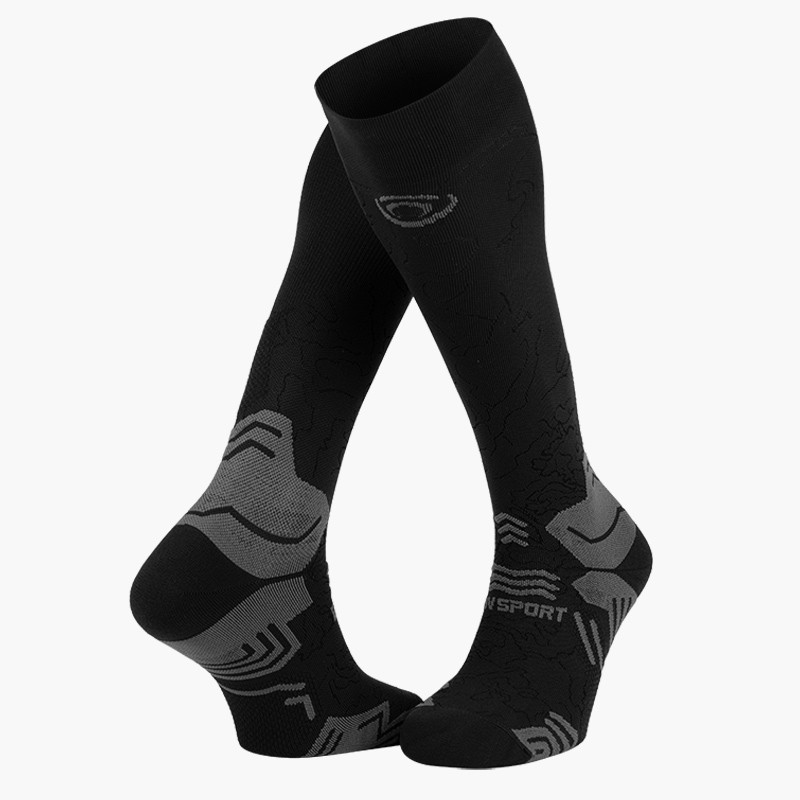 Compression hiking socks Trek GR compression black-grey