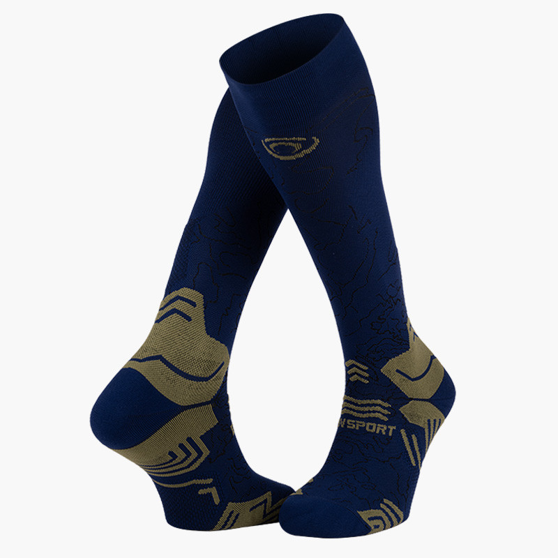 Compression hiking socks Trek GR compression Navy-Kaki