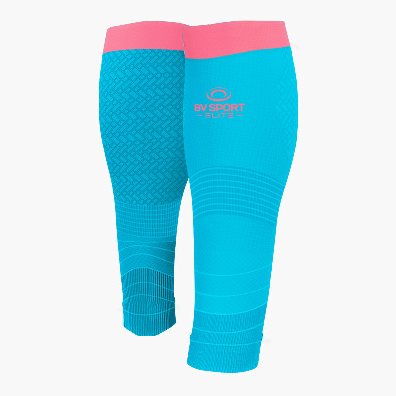 Calf compression sleeve Booster EVOLUTION Turquoise/Pink