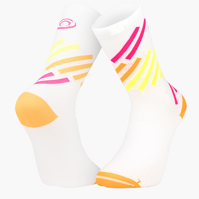 Light Run Running High Socks "MIAMI" Orange/Yellow