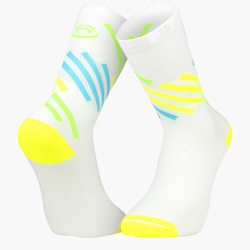 Light Run Running High Socks "MIAMI" Yellow/Green