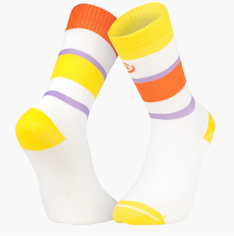 LIGHT RUN High Socks "IBIZA" Orange Retro