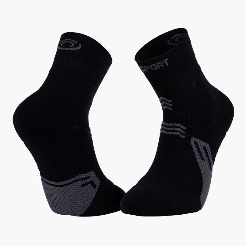 TREK GR MID hiking socks Black/Grey