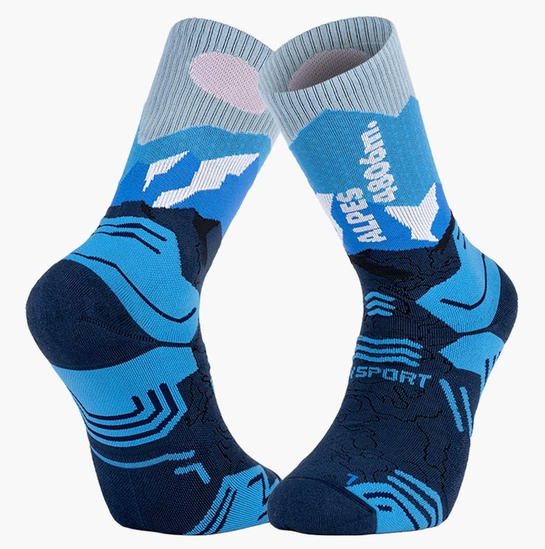 TREK SUMMIT Lyocell Alpes Blue Hiking Socks