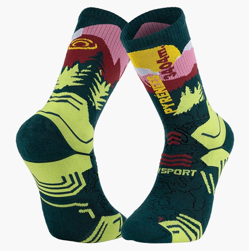 TREK SUMMIT Lyocell Pyrenees Green Hiking Socks