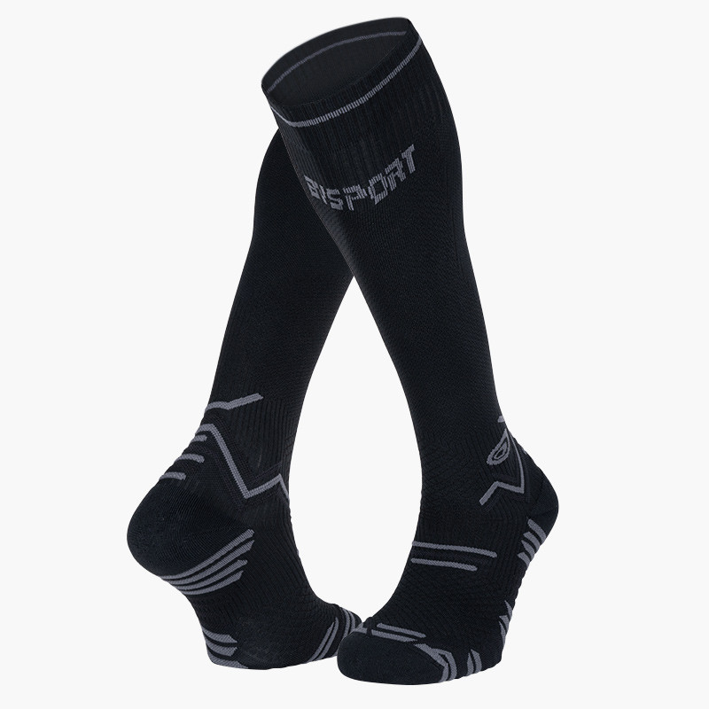 Trail compression socks black/grey | Made in France
