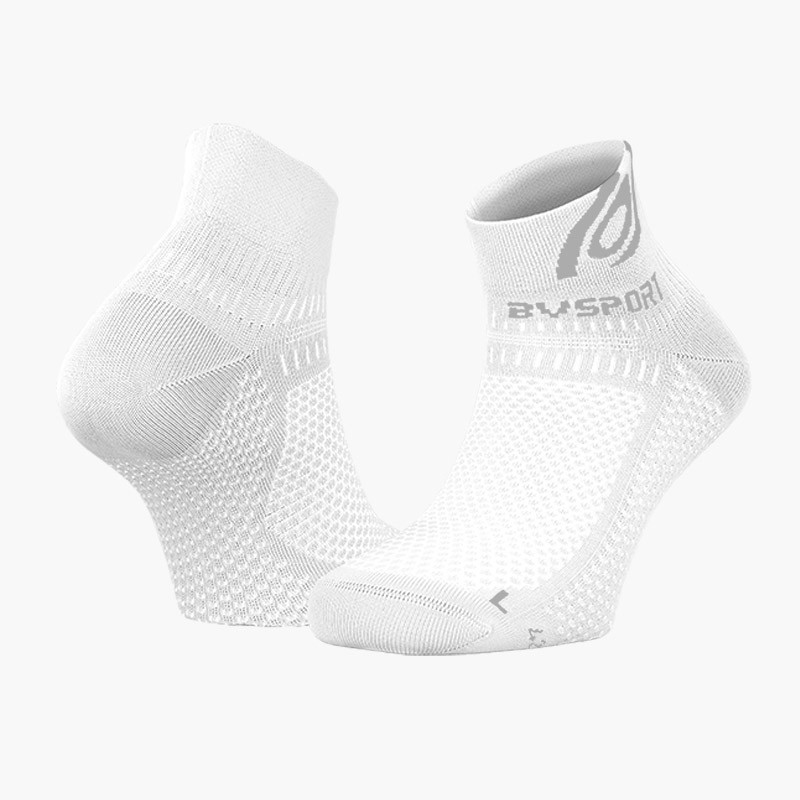 BV SPORT | Light 3D running socks white | Lightness and breathability