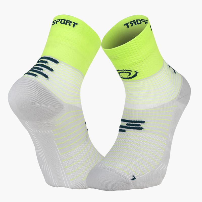 Made in France | RUN MARATHON Mid Socks Grey/Lime