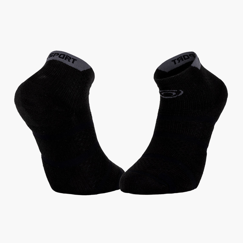 Short Padel Socks Black/Grey | Made in France