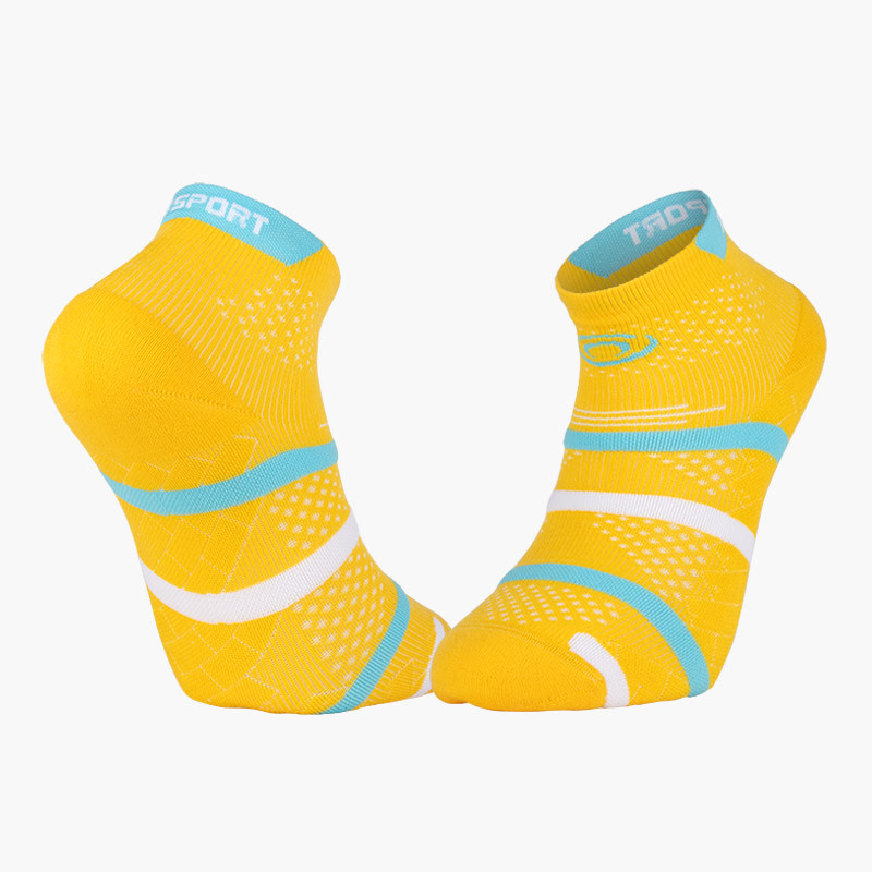 Short Padel Socks Yellow/Blue | Made in France